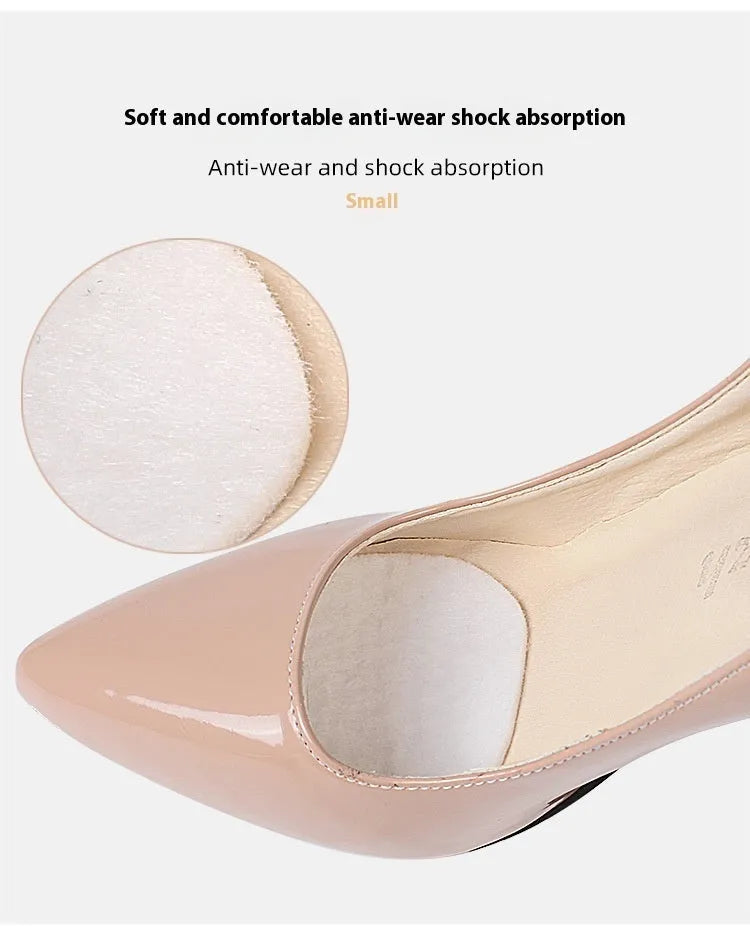 White thin felt anti-wear tongue stickers for shoe protection during cycling and motorbike activities