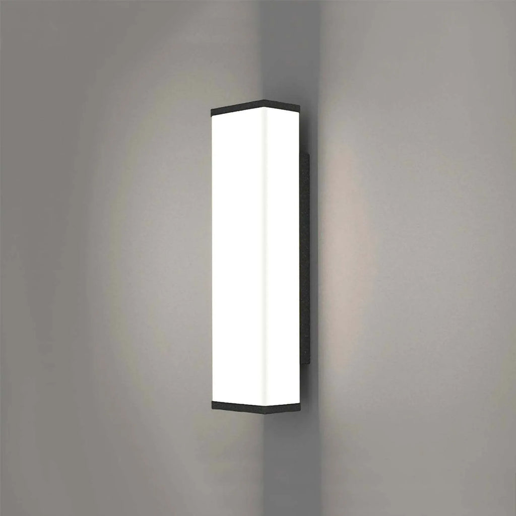 60cm outdoor wall light with long strip design, stainless steel and PC construction, IP65 waterproof rating