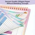 B5 budget tally notebook with spiral binding for income expenditure tracking