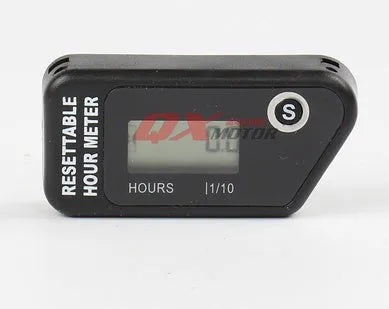 Black YSDS waterproof electronic maintenance timer with LCD display for engine service intervals