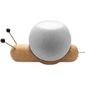 Khaki brown desktop non-slip bracket for a smart Bluetooth speaker, showing its 16.5 cm length.