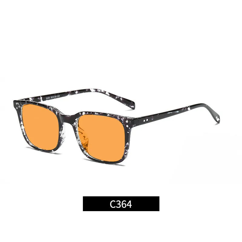 Orange tinted anti-blue light and UV protection glasses with a TR90 frame shown in one of the available colour options.