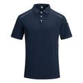 Man wearing a solid colour short sleeve ice feeling quick-dry T-shirt.