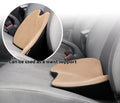 Flat style memory foam car seat cushion for height increase, shown in available colour options.