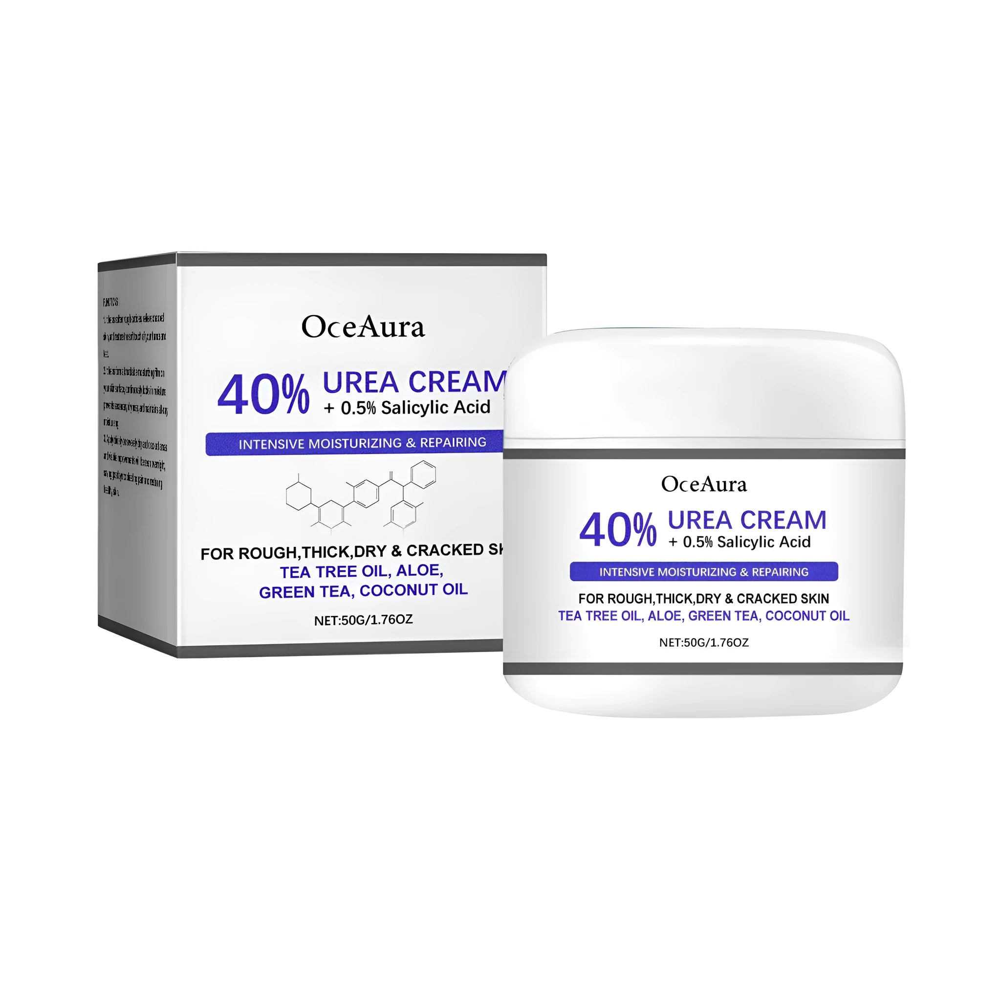 50g tube of anti cracking hand and foot cream with urea and salicylic acid