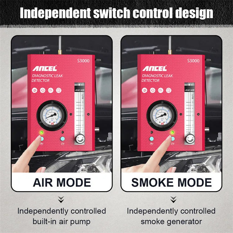 S3000 automotive smoke detector vacuum leak tool for car diagnostic testing