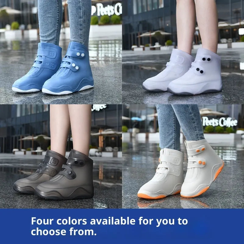 Silicone waterproof shoe cover non-slip wear-resistant unisex rain boots