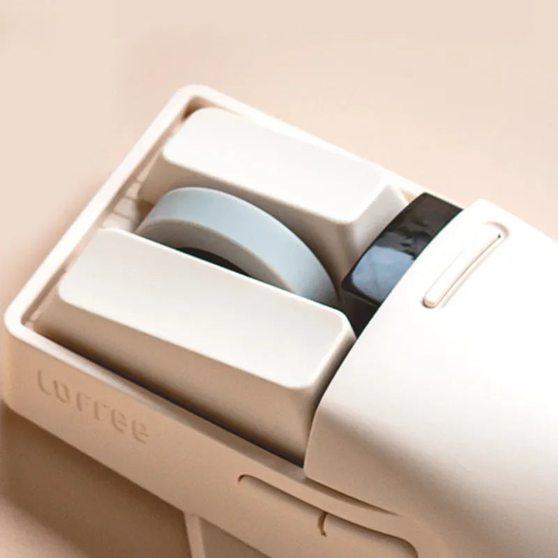 Tofu colour wireless computer mouse with ergonomic shape and multiple connection options