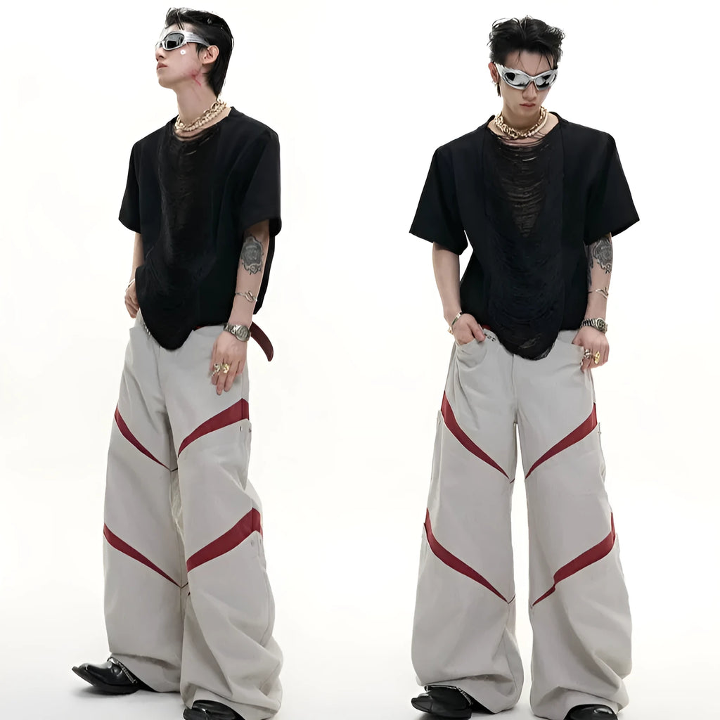 Men's drum black loose fit polyester t-shirt with three-dimensional cutting and short sleeves