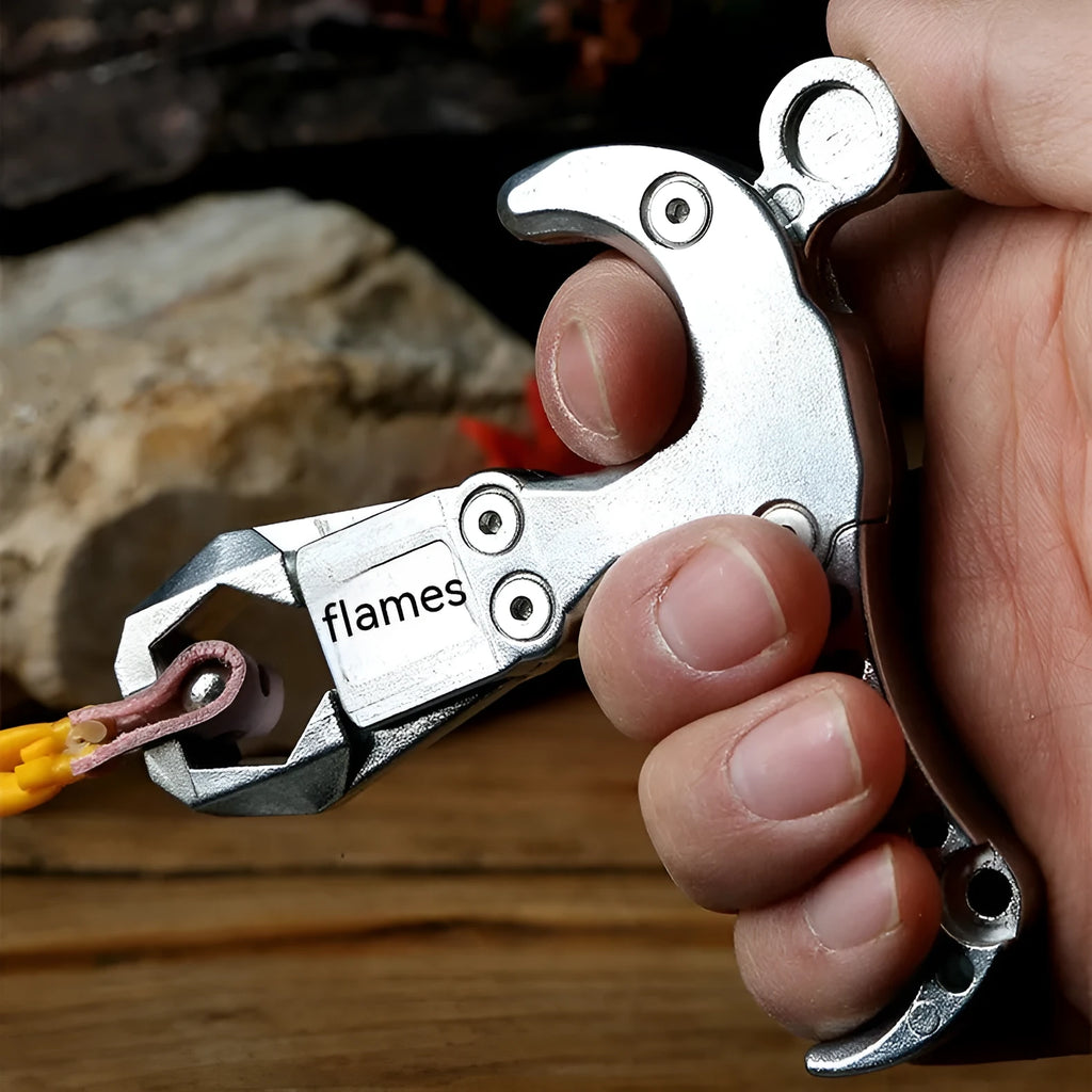 Zinc alloy archery release aid with two-axis harpoon clip for compound bow shooting