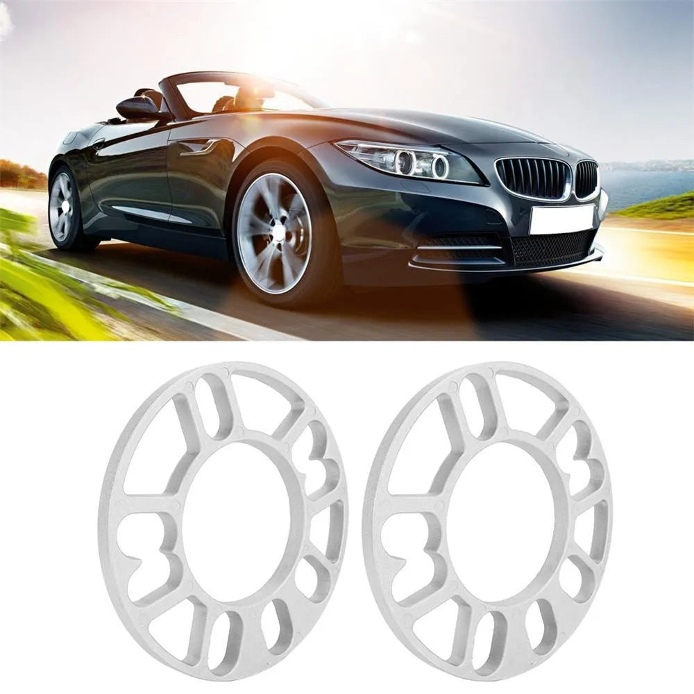 Automotive wheel hub widening gasket spacers in multiple thicknesses for brake caliper clearance