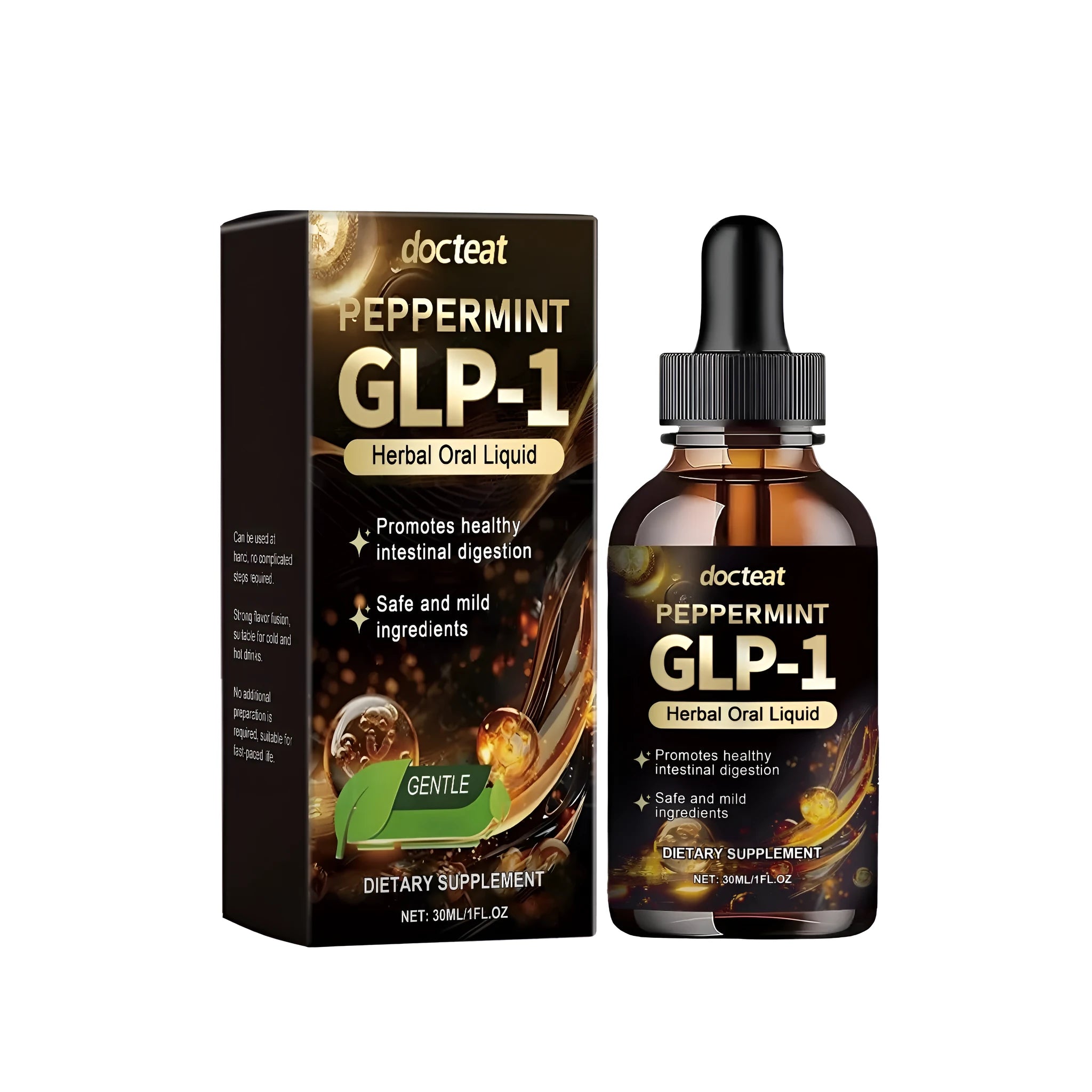30ml bottle of intestinal health care drops with traditional Chinese medicine extract