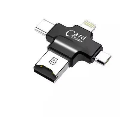 Four-in-one Cross Card Reader with USB 2.0 interface in White colour option