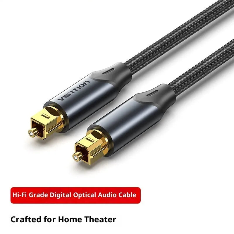 Digital optical audio cable elbow and straight head with gold-plated connectors for SPDIF TV amplifier soundbar
