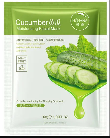 Aloe vera sheet mask 30g for moisturising and pore care white packaging