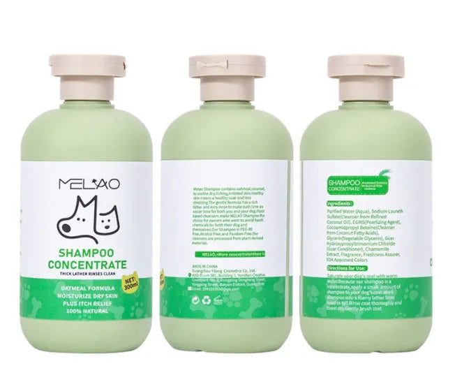 300ml bottle of Hair Care Gentle Pet Oat Bath Shampoo for dogs and cats