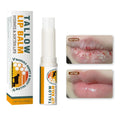 Tallow lip balm stick measuring 83mm by 19mm containing 5 grams of natural balm