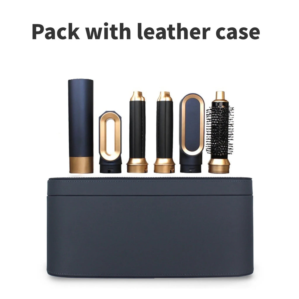 5-in-1 hot air comb with ceramic thermal conductor over 31mm diameter in black