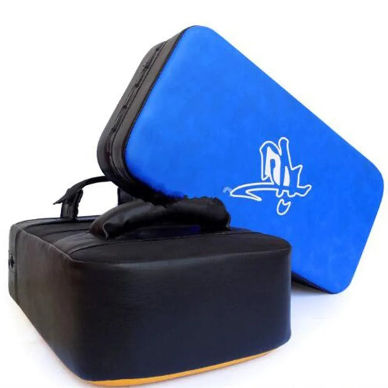 Blue vertical thickened square foot boxing target for martial arts training