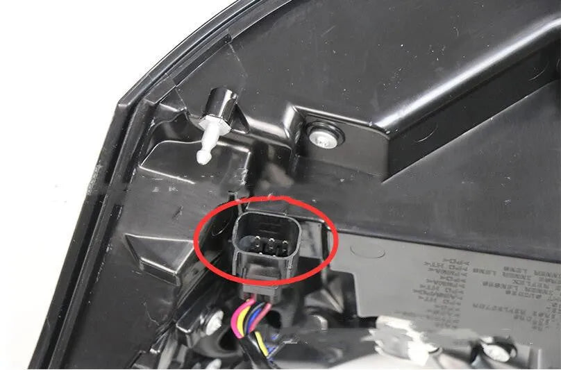 A pair of LED car brake tail lights for 2014-2020 vehicles with IP66 rating.