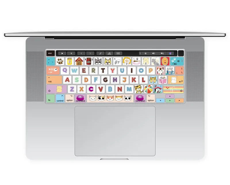 Colourful 13.3 inch TPU keyboard protective film for Apple MacBook Pro Air laptop.
