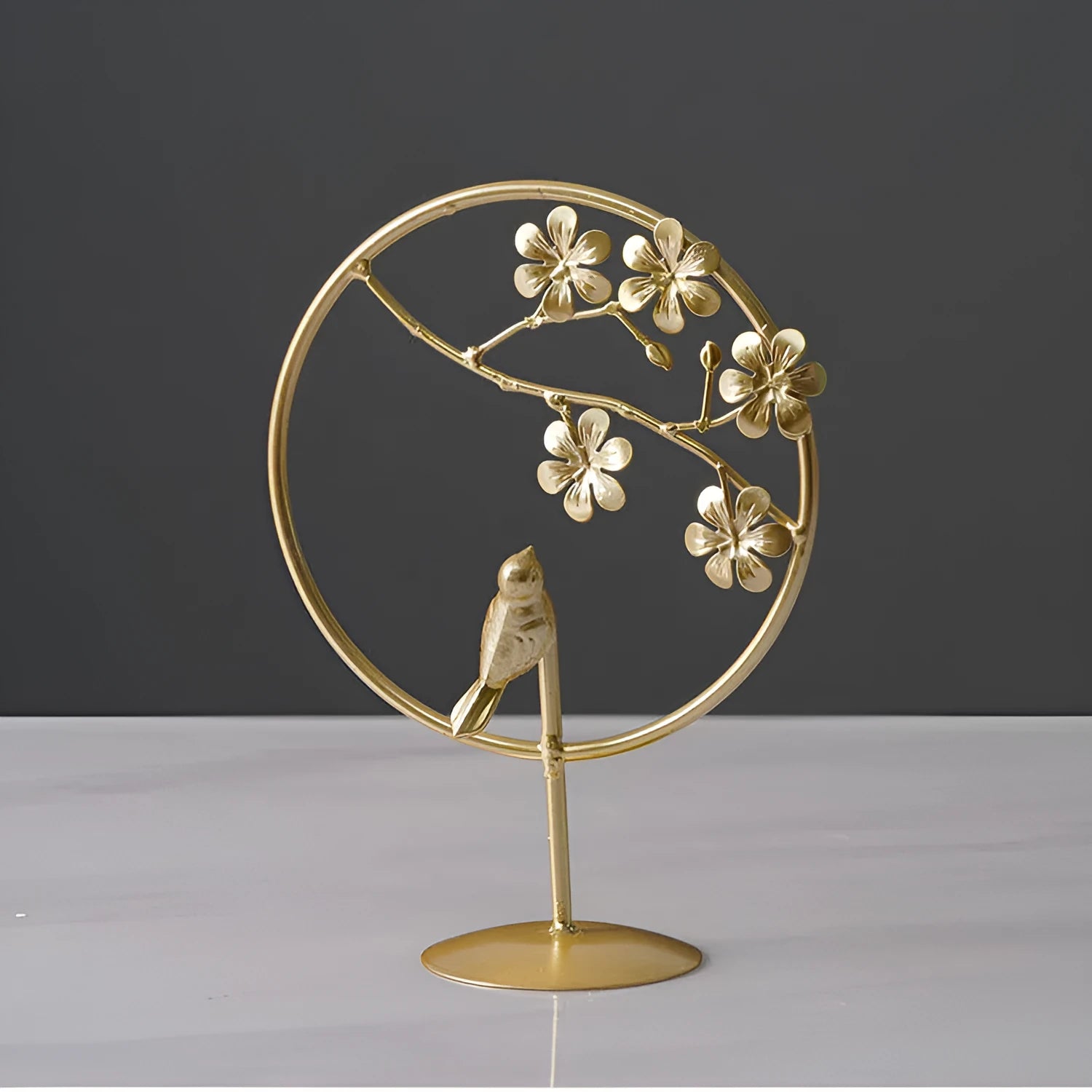Nordic style wrought iron decorative craft with copper plastic finish, hanging ornament for modern home furnishing
