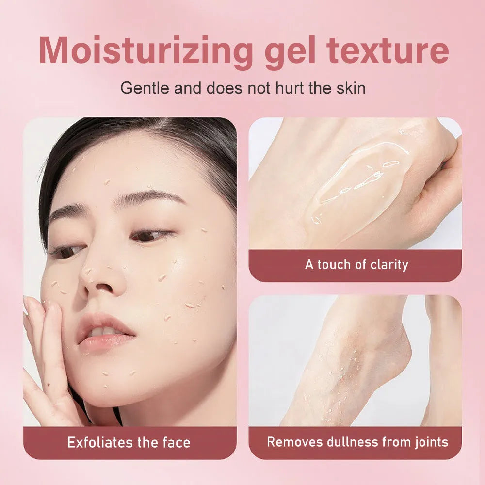 132g moisturising facial exfoliating gel scrub tube for all skin types