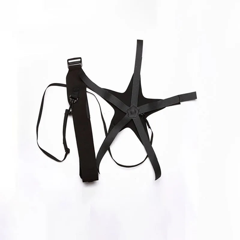 Black football juggling training belt made from diving suit fabric, 2 metres in length.
