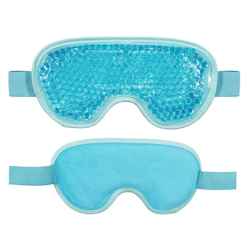 White portable electronic eye device with USB charging port and eye mask attachment