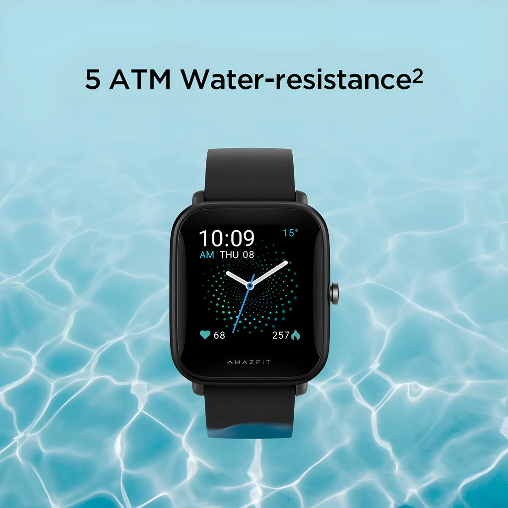 Smart watch with colour screen showing blood oxygen reading and GPS map display