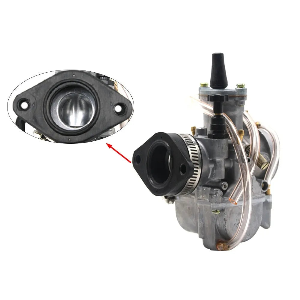 Carburetor intake tube interface adapter for UTV ATV with 33mm or 38mm diameter metal construction
