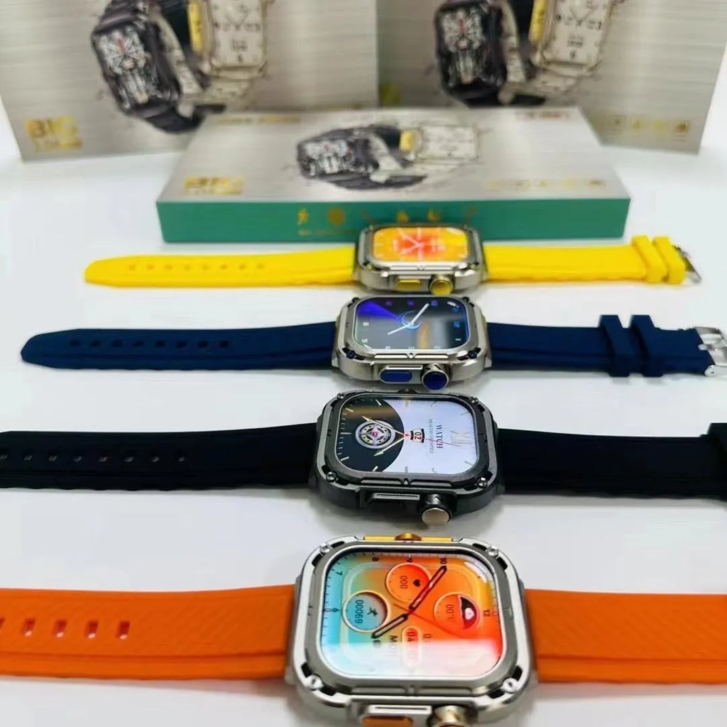 Bluetooth Calling Smart Watch with TFT screen, heart rate monitor, in black colour with touch button interface