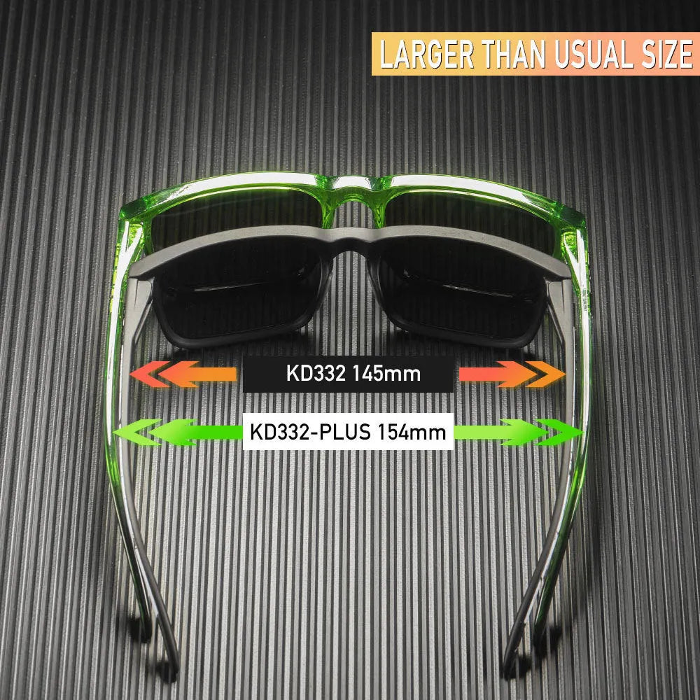 Square polarised sunglasses with TAC lenses in multiple colour options for outdoor protection