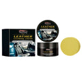 100g leather cleaning cream bottle with sponge applicator for leather maintenance