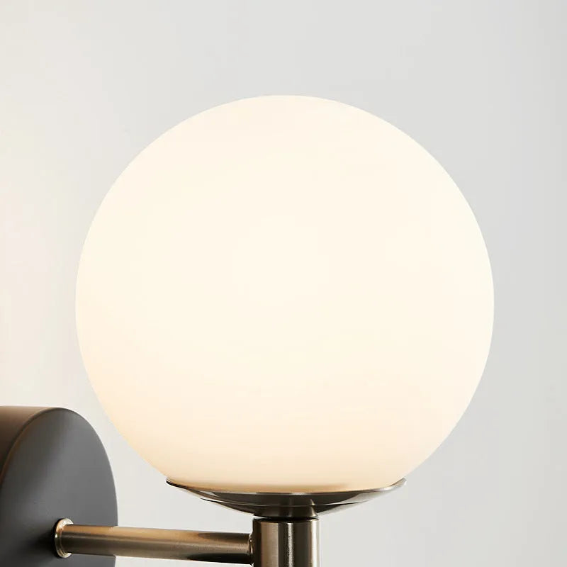 Black Chinese style bedroom bedside wall lamp with eye protection neutral, warm or white light, ≤36V