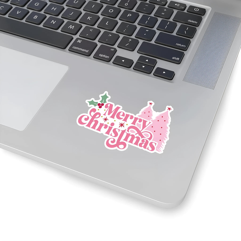 Waterproof Christmas sticker set showing 50 cute holiday designs for car phone computer decoration