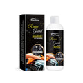 Tube of car interior polish paste for cleaning leather, plastic and vinyl surfaces.