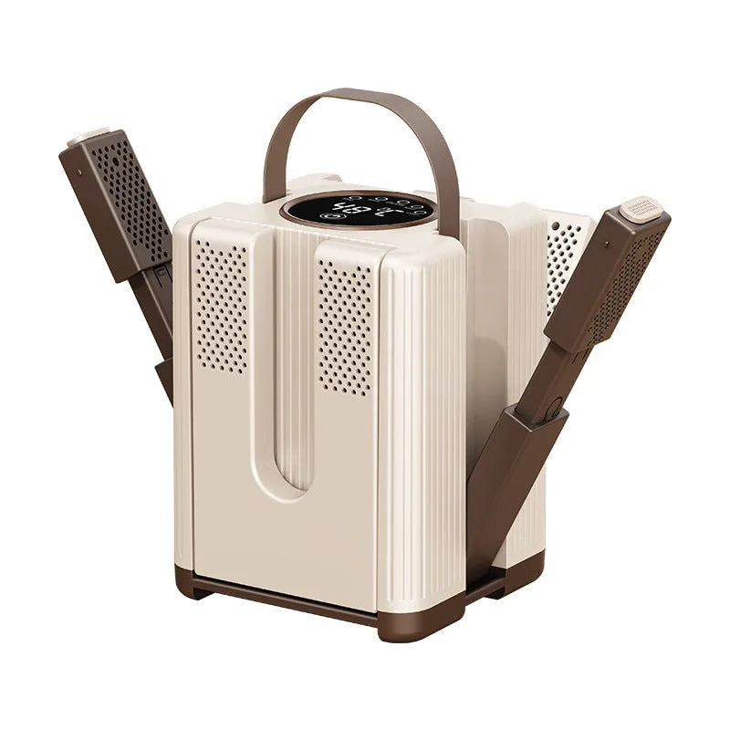 White 150W intelligent timing shoe dryer with EU plug for home use