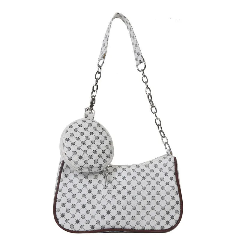 Small square PU shoulder bag with synthetic leather lining, single strap, retro satchel style, six colours