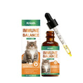 60ml bottle of immune health drops for cats with five plant extracts including cranberry, olive leaf and Echinacea