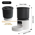 4-litre automatic pet feeder with digital control panel and stainless steel food bowl