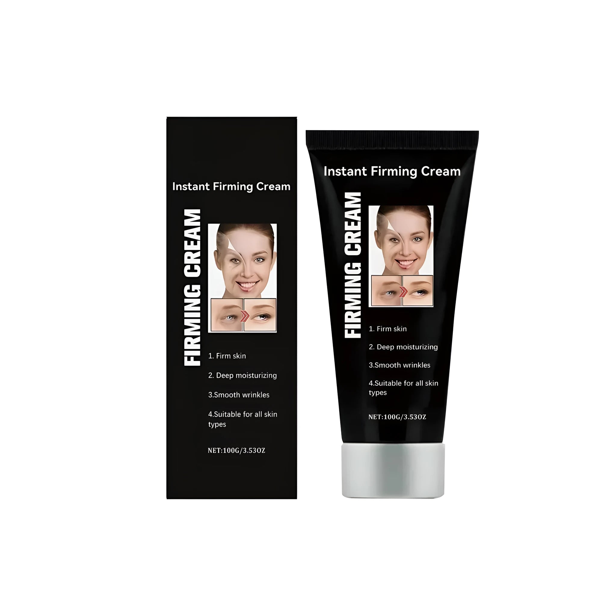 100g jar of anti-wrinkle firming and moisturising cream with vitamin C and retinol.