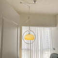 Retro cream ceiling light with 420cm overall size for warm home study illumination