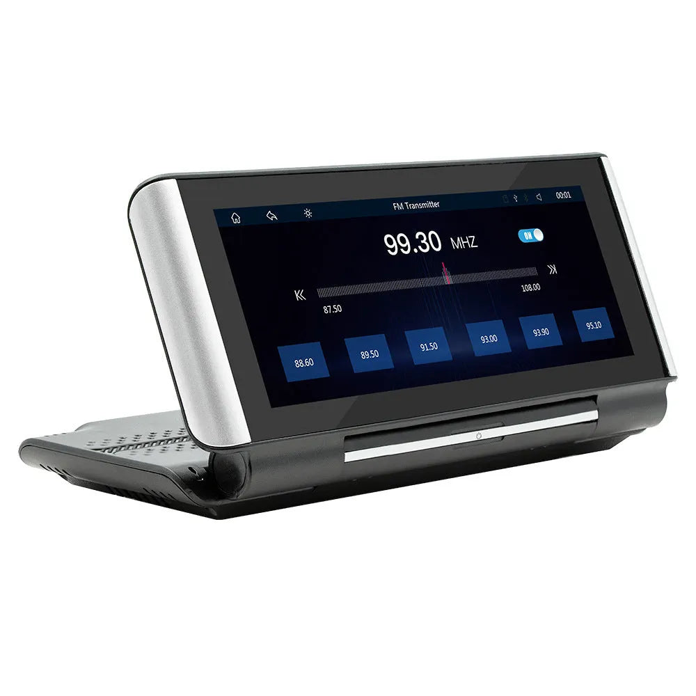 6.86-inch Bluetooth MP5 car multimedia player with wireless CarPlay on dashboard
