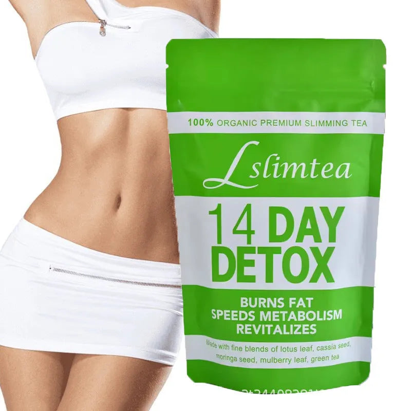 14-day herbal detox tea pack with 14 individual 3g sachets for weight management
