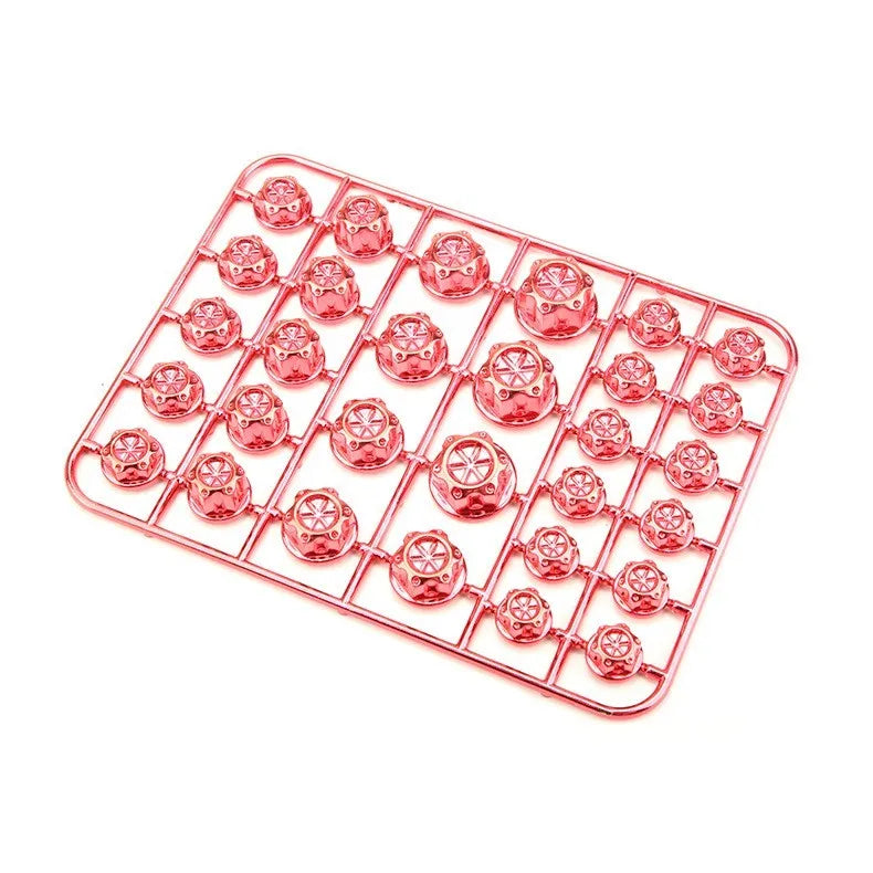 30-piece set of coloured ABS plastic motorcycle screw covers for engine modification