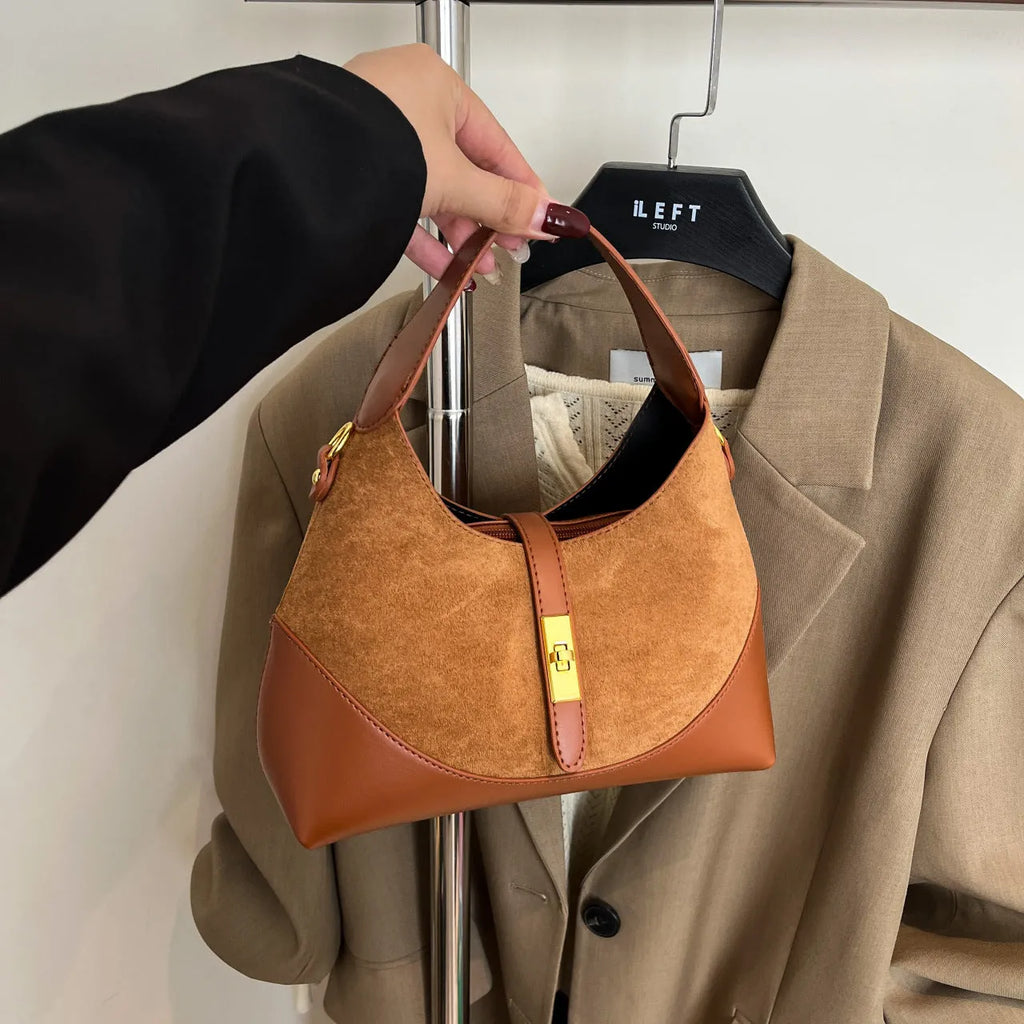 Nylon shoulder messenger bag in red, brown, coffee, or black with single strap and zip changing bag