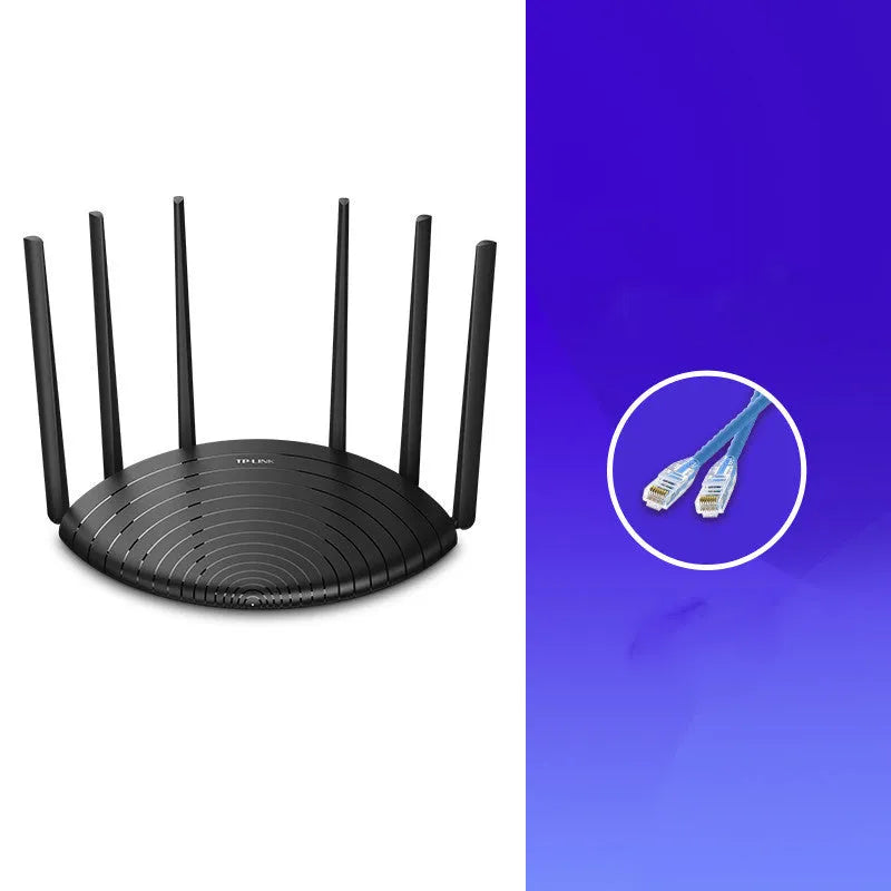 TL-WDR7661 Gigabit Edition AC1900 wireless router with compact design and network cable
