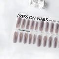 Wear Nail Tip Space French Manicure nail stickers 40-piece set in green and purple with three finish options