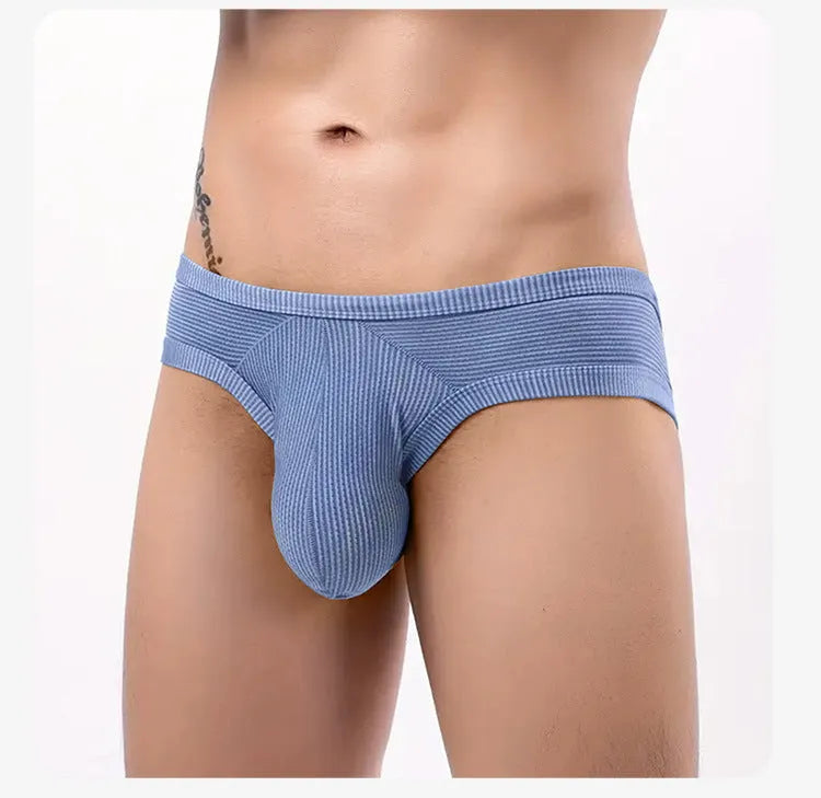 Men's cotton briefs with hollow back design in seven colour options